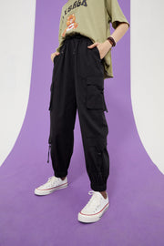 Solid High Waist Straight Casual Women Safari Pants Summer ELF